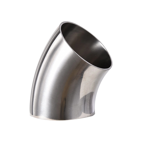 3A Sanitary Stainless Steel 45 Degree Welded Mirror polish S/R Elbow