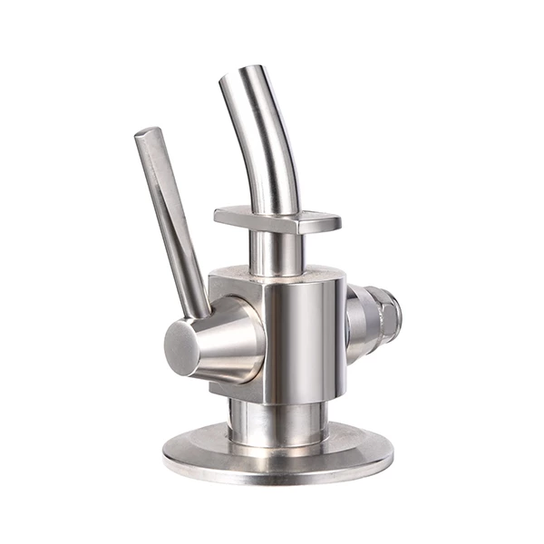 Sanitary Stainless Steel Clamped Plug Type Sampling Valve For Beer Brewery