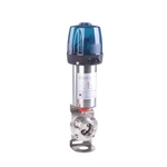 Intelligent C-TOP Pneumatic Sanitary Stainless Steel Butterfly Valve