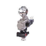 Sanitary Pneumatic Butterfly Valve With Solenoid Valve and Position Sensor