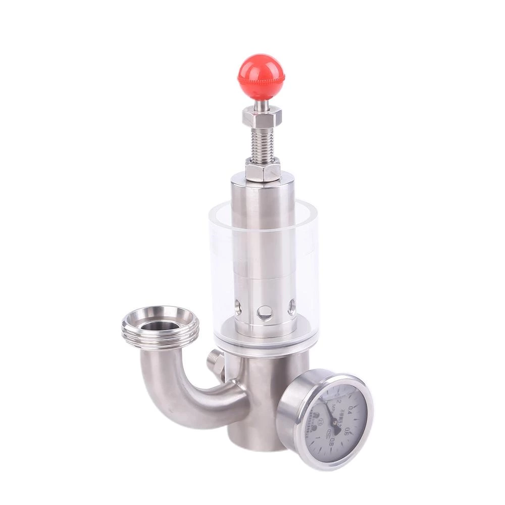 Sanitary Stainless Steel Exhaust Valve With Union Ends