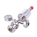 Sanitary Stainless Steel Exhaust Valve With Union Ends