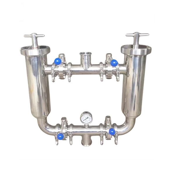 Sanitary Stainless Steel Strainer Air Water Duplex Filter