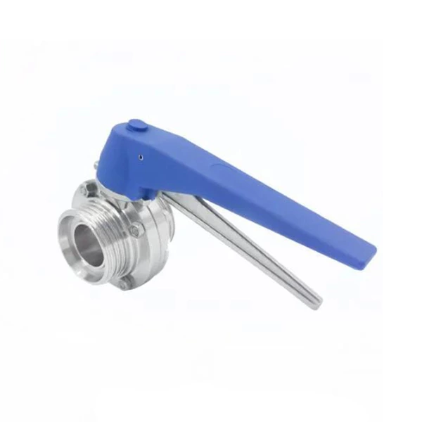 Sanitary Stainless Steel Thread Butterfly Valve With Plastic Handle