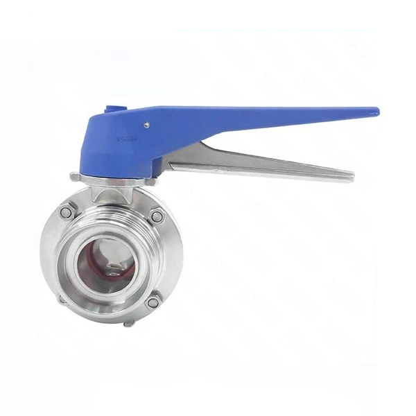 Sanitary Stainless Steel Thread Butterfly Valve With Plastic Handle