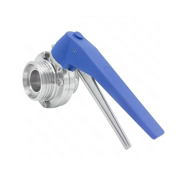 Sanitary Stainless Steel Thread Butterfly Valve With Plastic Handle