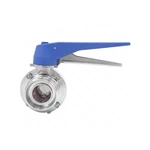 Sanitary Stainless Steel Welding Butterfly Valve With Plastic Handle