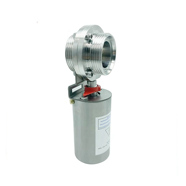 Sanitary Stainless Steel Welding Pneumatic Butterfly Valve