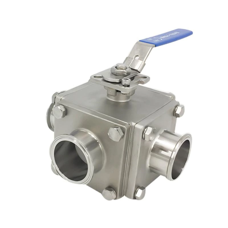 Sanitary Stainless Steel Two Ways Non-detention Ball Valves