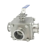 Sanitary Stainless Steel Two Ways Non-detention Ball Valves