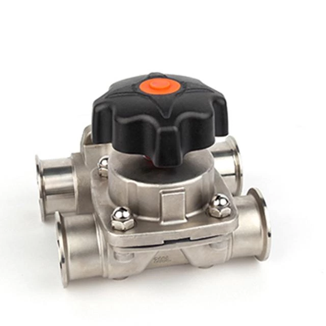 Sanitary 304 Stainless Steel Manual Bottom Diaphragm Valve