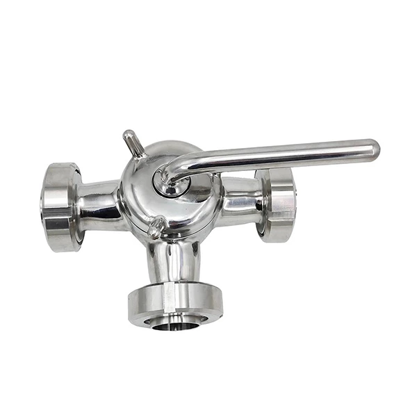 Sanitary Stainless Steel Union 3-Way Plug Valves