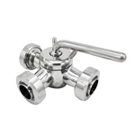 Sanitary Stainless Steel Union 3-Way Plug Valves