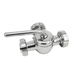 Sanitary Stainless Steel Union 3-Way Plug Valves