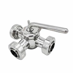 50.8mm Stainless Steel Three Way Plug Valves with Butt-Weld Ends