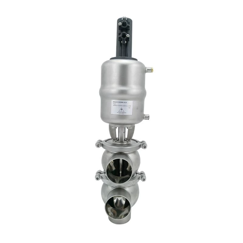 Sanitary LL Pneumatic Diverter Valves with Proximity Sensor