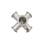 Sanitary Stainless Steel 304 316 Tri Clover 5-way Cross Pipe Tube