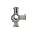 Sanitary Stainless Steel 304 316 Tri Clover 5-way Cross Pipe Tube