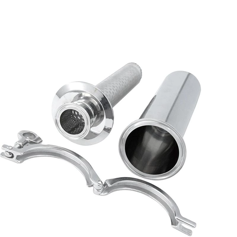 Sanitary Stainless Steel Tri Clamp Clamped Straight Filter