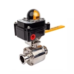 Sanitary Non-retention Manual Ball Valves with Proximity Switch