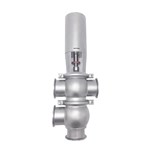 Stainless Steel Sanitary Pneumatic Diverter Double Seat Valves