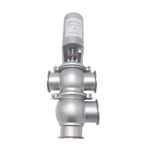 Stainless Steel Sanitary Pneumatic Diverter Double Seat Valves