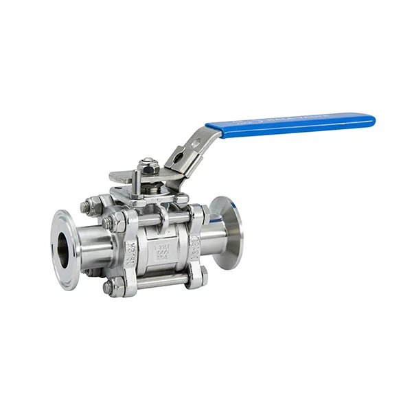 Sanitary Stainless Steel Three Pieces Clamp Ball Valve