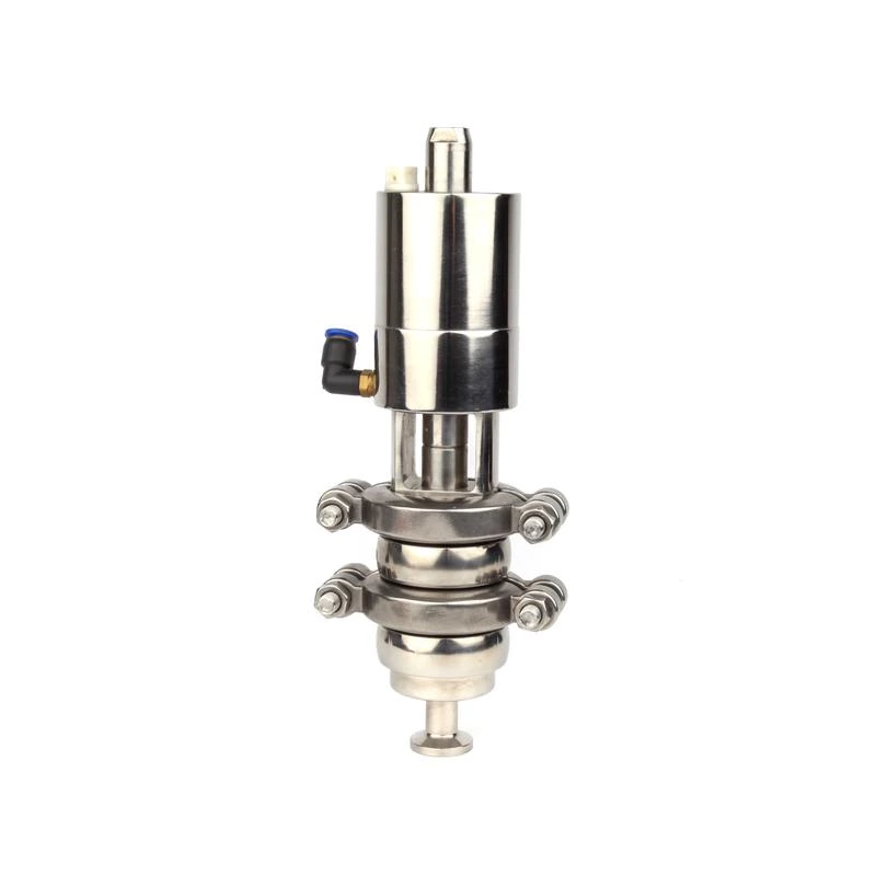 DN10 Mini Sanitary Stainless Steel Pneumatic Diverter Valves