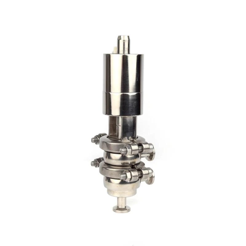 DN10 Mini Sanitary Stainless Steel Pneumatic Diverter Valves