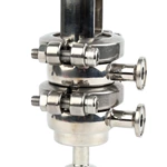 DN10 Mini Sanitary Stainless Steel Pneumatic Diverter Valves