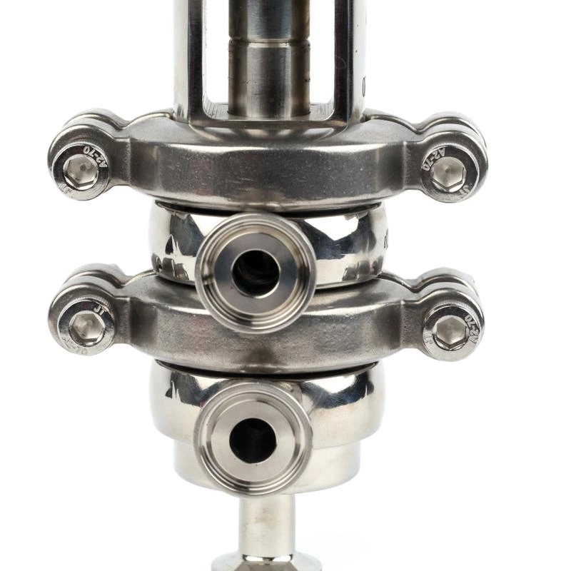 DN10 Mini Sanitary Stainless Steel Pneumatic Diverter Valves