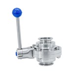 Stainless Steel Sanitary Clamped Butterfly Type Ball Valves