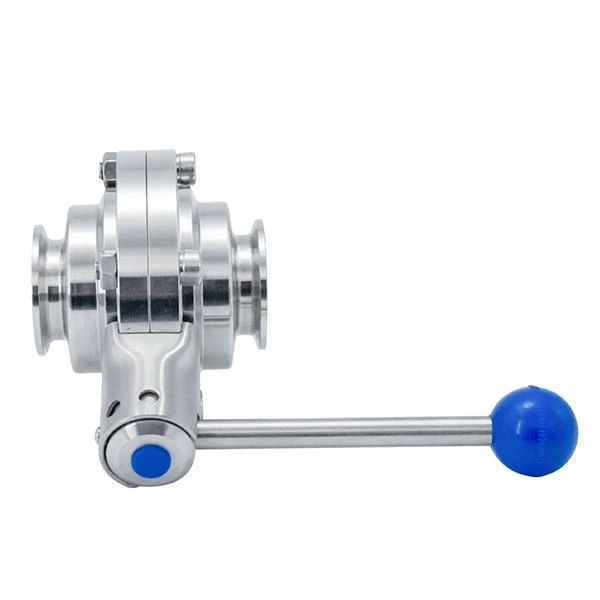 Stainless Steel Sanitary Clamped Butterfly Type Ball Valves