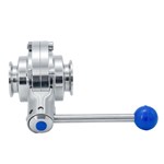 Stainless Steel Sanitary Clamped Butterfly Type Ball Valves