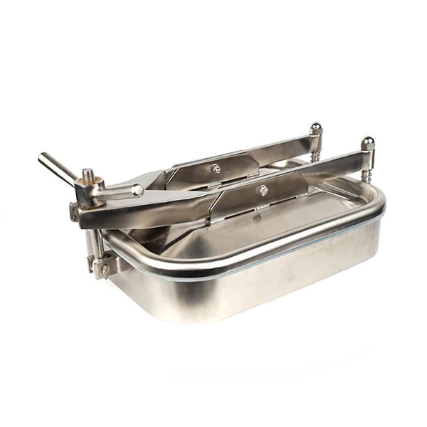 435×335MM Sanitary Rectangular Tank Manways with One Intersectant Arms