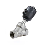 Sanitary Stainless Steel Plastic Actuator Angle Seat Valve