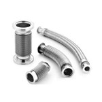 KF-25 SS304 Bellows Hose NW25 Flexible Vacuum Fitting kf 25 vacuum flexible pipe