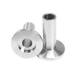 Half nipple short weld stub fittings NW short weld flanges length 20,30,40mm vacuum weld sock flange