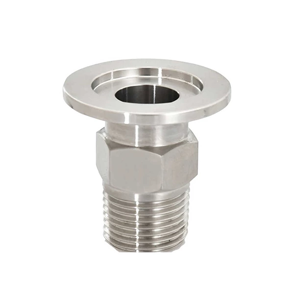 Sanitary Stainless Steel 304 1/4" BSPT Vacuum Adapter X NW/KF25 Flange