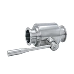 Sanitary Hygienic Stainless Steel Straight Clamped Ball Valves