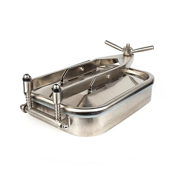 535×435MM Sanitary Hygienic Stainless Steel Rectangular Tank Manways