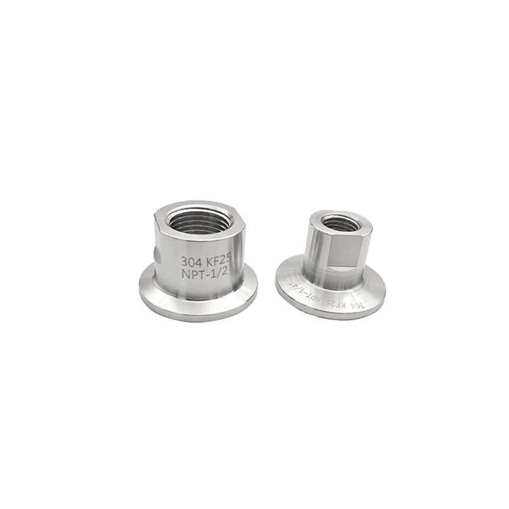 Stainless Steel 304 KF 25 flange to 1/4inch Male Threaded Adapter Vacuum Tube Fittings