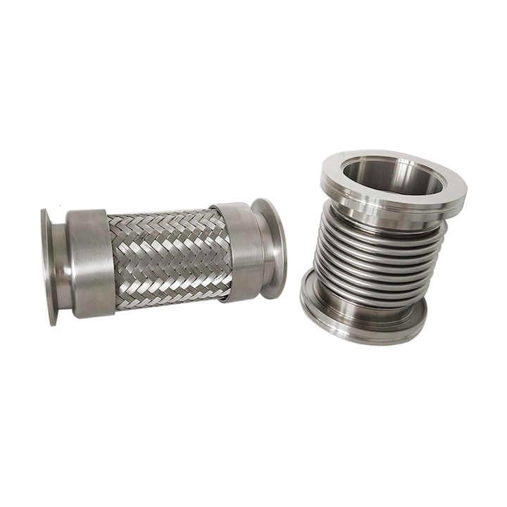 KF ISO CFStainless Steel 304 Vacuum Braided Flexible Bellow hose Vacuum Bellow