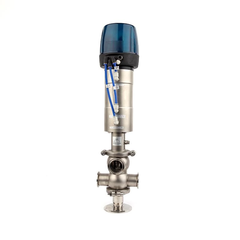 Stainless Steel Sanitary Intelligent Pneumatic Mix-Proof Valves