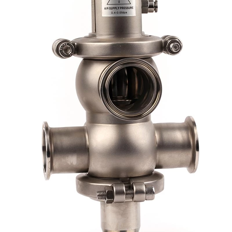 Stainless Steel Sanitary Intelligent Pneumatic Mix-Proof Valves