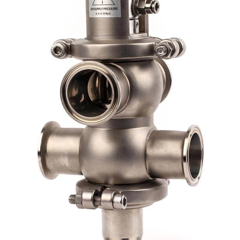 Stainless Steel Sanitary Intelligent Pneumatic Mix-Proof Valves