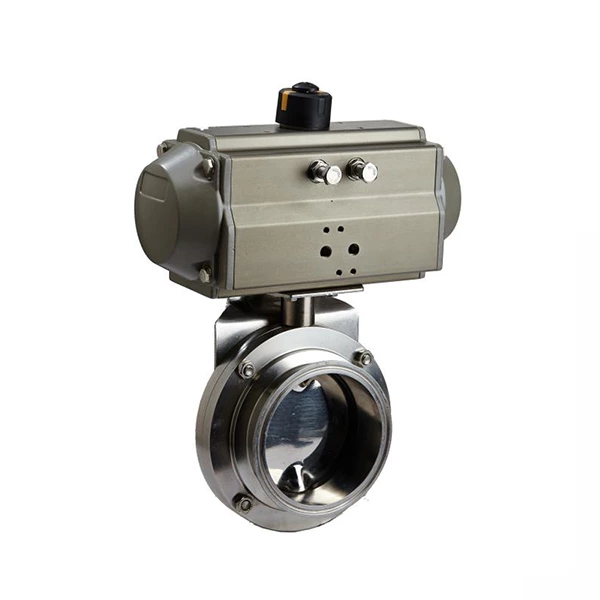 Stainless Steel Sanitary Tri-clamp Butterfly Valves with Eletric Actuator