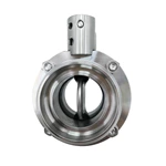 Sanitary Weld Male Butterfly Valves with Pull Handle