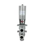 Sanitary Hygienic Stainless Steel Flow Division Diverter Valves