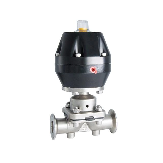 Sanitary Stainless Steel Pneumatic Straight Type Diaphragm Valve